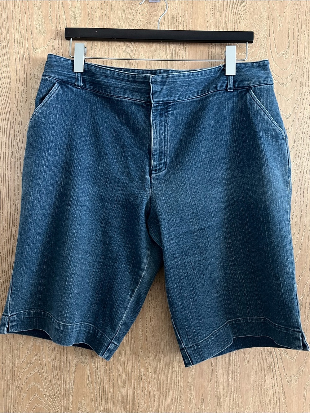 CJ Banks Women’s Denim Shorts in Dark Blue